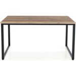 Ceramical MS1 Metal Ayaklı Çalışma Masası - 140cm - Ceviz - Görsel 4