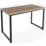 Ceramical MS1 Metal Ayaklı Çalışma Masası - 120cm - Ceviz - Görsel 5