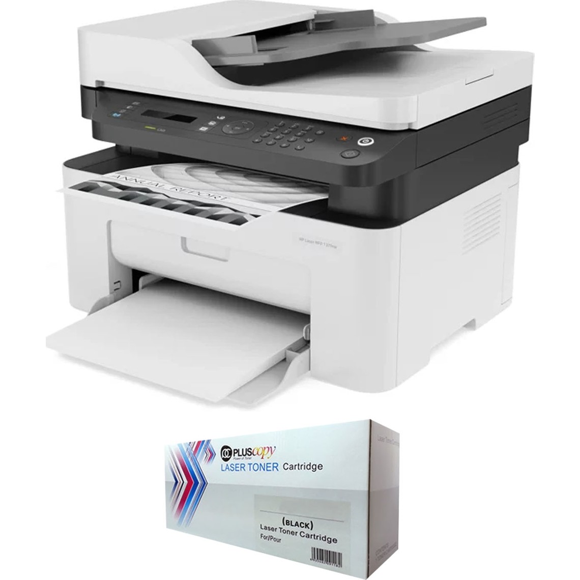 10486755196978.jpg HP MFP 137FNW 4ZB84A Lazer Yazıcı Chipli + Tam Dolu Pluscopy Tonerli - Görsel 1
