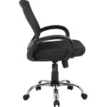 Sers Mobilya Siyah Fileli Krom Ayak Çalışma Koltuğu / Döner Koltuk - Görsel 2