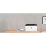 HP Laser 107w WiFi Mono Lazer Yazıcı Dakikada 20 sayfaya kadar baskı hızı, Siyah Beyaz, 4ZB78A - Görsel 2