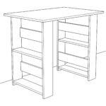 Remaks Arzu Çalışma Masası -Meşe - Görsel 4