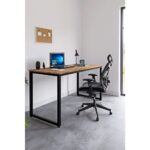 Ceramical MS1 Metal Ayaklı Çalışma Masası - 140cm - Çam