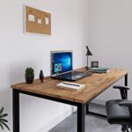 Ceramical MS1 Metal Ayaklı Çalışma Masası - 140cm - Çam - Görsel 3