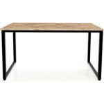 Ceramical MS1 Metal Ayaklı Çalışma Masası - 140cm - Çam - Görsel 4