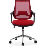 Seduna Skagen Kırmızı Ofis Çalışma Koltuğu Metal Ayaklı Bilgisayar Koltuğu - Görsel 2