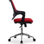 Seduna Skagen Kırmızı Ofis Çalışma Koltuğu Metal Ayaklı Bilgisayar Koltuğu - Görsel 3