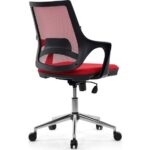 Seduna Skagen Kırmızı Ofis Çalışma Koltuğu Metal Ayaklı Bilgisayar Koltuğu - Görsel 4