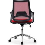 Seduna Skagen Kırmızı Ofis Çalışma Koltuğu Metal Ayaklı Bilgisayar Koltuğu - Görsel 5