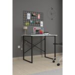 Bofigo 60X90 cm Çalışma Masası Bilgisayar Masası Ofis Ders Yemek Masası Beyaz - Görsel 2