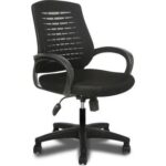 Arji Ev ve Ofis Çalışma Sandalyesi Bilgisayar Koltuğu Çalışma Koltuğu- Siyah - Görsel 3