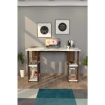 Moonlife Hipo Kitaplıklı Çalışma Masası Ceviz - Görsel 2