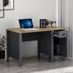 Betroya Teddy Çalışma Masası - Antrasit / Kemençe - Görsel 2