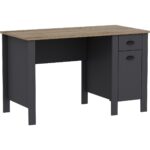 Betroya Teddy Çalışma Masası - Antrasit / Kemençe - Görsel 3