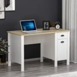 Betroya Teddy Çalışma Masası - Beyaz / Safir Meşe