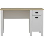 Betroya Teddy Çalışma Masası - Beyaz / Safir Meşe - Görsel 4