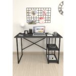 Bofigo 60X120 cm 2 Raflı Çalışma Masası Bilgisayar Masası Ofis Ders Yemek Masası Antrasit - Görsel 4