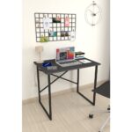 Bofigo 60X90 cm Çalışma Masası Bilgisayar Masası Ofis Ders Yemek Masası Antrasit