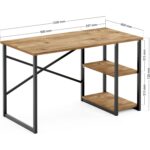 Ceramical MSR Raflı Çalışma Masası - 60x120cm - Çam - Görsel 4