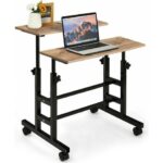 servetavcı Yükseklik Ayarlı Bilgisayar/laptop ve Çalışma Masası - Çam 80X40 (Tekerli) - Görsel 2