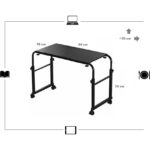 servetavcı Tek Kişilik Yatak Masası - Atlantik Çam (Tekerli) - Görsel 3