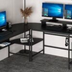 Minar Greta L Köşe Çalışma Masası - Mat Siyah - Görsel 3