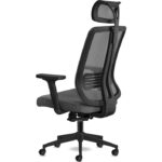 Calitte Yönetici Çalışma Koltuğu | Spark Başlıklı | Gri Siyah - Görsel 4