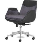 Calitte Personel Çalışma Koltuğu Storm Füme Krom