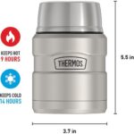 Thermos SK 3000 Stainless King Yemek Termosu 0,47L Matte Stainless Steel 101311 - Görsel 5