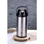 Cooker CKR2009 4.5 Lt Çift Katlı Paslanmaz Çelik Pompalı Termos - Siyah