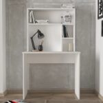 Dorpek Harris Raflı Arka Panelli Çalışma Masası Beyaz - Görsel 2