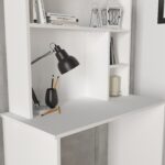 Dorpek Harris Raflı Arka Panelli Çalışma Masası Beyaz - Görsel 3