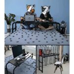 servetavcı Genişlik ve Yükseklik Ayarlı Çift Kişilik Yatak Çalışma Masası - Ceviz (Tekerli) - Görsel 2