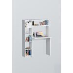 Moonlife Duru Kitaplıklı Çalışma Masası Beyaz - Görsel 3