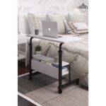 Dehalimited 80X40 Yükseklik Ayarlı Raflı Kilitli Tekerlekli Taşınabilir Laptop Sehpası ve Çalışma Masası - Görsel 3