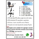 Depolife Çocuk Genç Odası Çalışma Koltuğu Döner Sandalye Tekerli Kumaş Döşeme Sindirella Resimli - Görsel 6