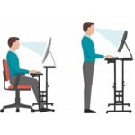 servetavcı Yükseklik Ayarlı Bilgisayar/laptop ve Çalışma Masası - Ceviz 80X60 (Tekerli ve Kasalıklı) - Görsel 4