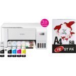 Epson Ecotank L3256 Renkli Tanklı Yazıcı Baskı-Tarama- Kopya - (Usb, Wifi, Wi-Fi Direct) + Orjinal Epson Mürekkep + 500'LÜ A4 Kağıt