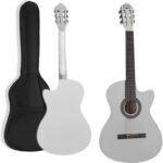 Midex CG-395WH Beyaz Renk Kesik Klasik Gitar 4/4 Yetişkin Boy Sap Ayarlı Full Set - Görsel 2