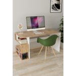 EVDEMO Leo Kitaplıklı Çalışma Masası Atlantik Çam