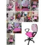 Depolife Çocuk Genç Odası Çalışma Koltuğu Döner Sandalye Tekerli Kumaş Döşeme Sindirella Resimli - Görsel 5