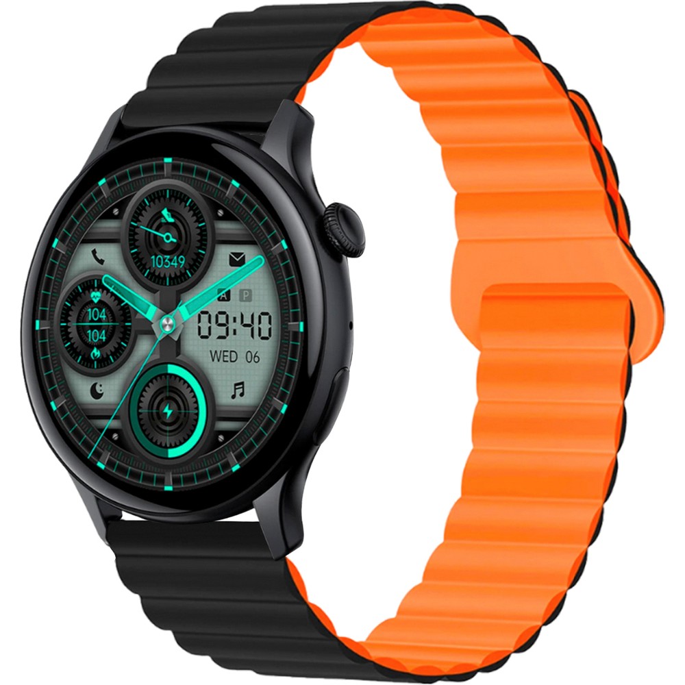 110000566706834.jpg Spovan Atlasx Mate Amoled Aod Arama Cevaplama Tansiyon Stres Akıllı Saat - Görsel 1