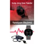 Spovan Atlasx Mate Amoled Aod Arama Cevaplama Tansiyon Stres Akıllı Saat - Görsel 2