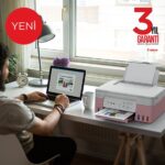Canon G3430 Wi-Fi + Tarayıcı + Fotokopi Renkli Çok Fonksiyonlu Tanklı Pembe Mürekkep Püskürtmeli Yazıcı (Canon Eurasia Garantili) - Görsel 4