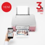 Canon G3430 Wi-Fi + Tarayıcı + Fotokopi Renkli Çok Fonksiyonlu Tanklı Pembe Mürekkep Püskürtmeli Yazıcı (Canon Eurasia Garantili) - Görsel 3