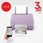 Canon G3430 Wi-Fi + Tarayıcı + Fotokopi Renkli Çok Fonksiyonlu Tanklı Mor Mürekkep Püskürtmeli Yazıcı (Canon Eurasia Garantili) - Görsel 3