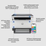 HP LaserJet Tank MFP 1602w Yazıcı, Baskı, Fotokopi, Tarama, Çift bantlı Wi-Fi, Siyah-Beyaz, 2R3E8A  - Görsel 6
