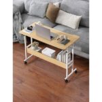 servetavcı Yükseklik Ayarlı Çalışma Masası - Atlantik Çam (Frenli Tekerli) 100X50