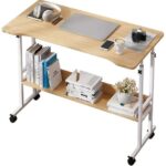 servetavcı Yükseklik Ayarlı Çalışma Masası - Atlantik Çam (Frenli Tekerli) 100X50 - Görsel 2