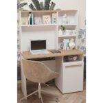 Sandalie Genç Eva Çalışma Masası -Sarı Meşe&beyaz - Görsel 2